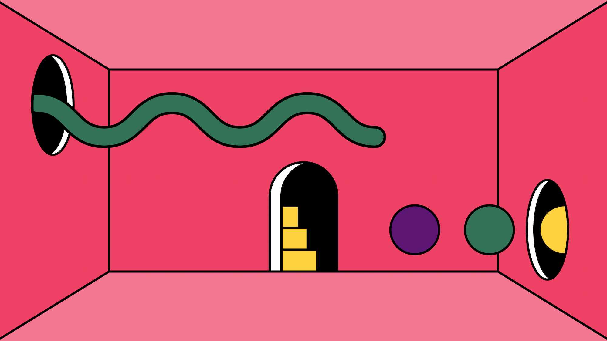 Abstract Scene Illustration